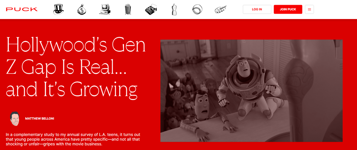 Puck.news website screenshot